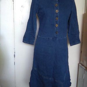 SIZE 7 G-DRESS Denim Subtle Stretch Jean Dress